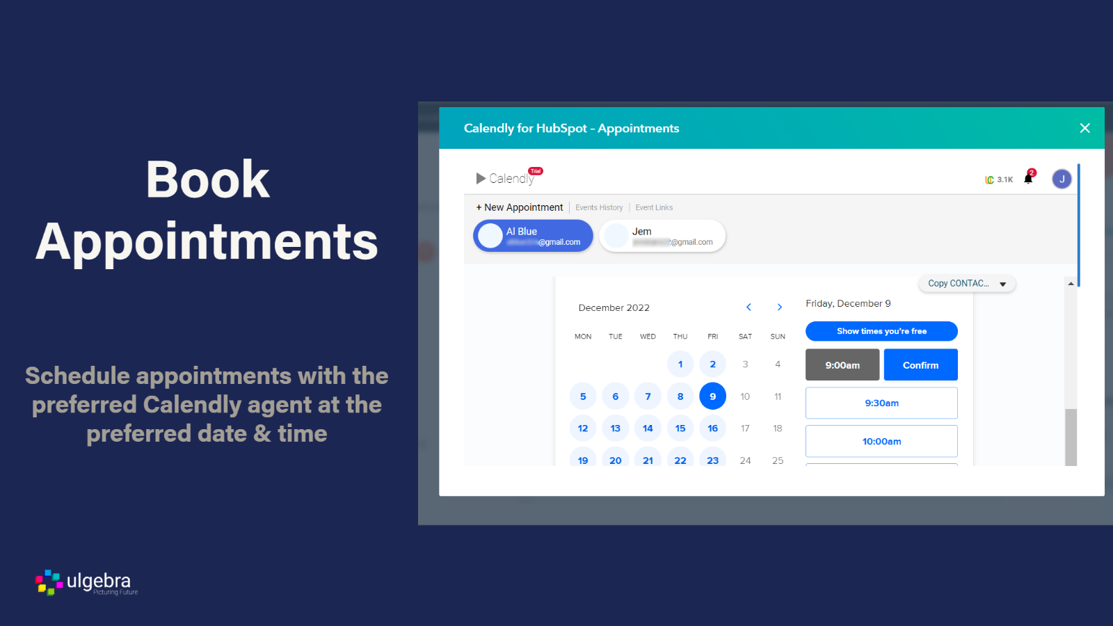Calendly Events by Ulgebra HubSpot Integration Connect Them Today