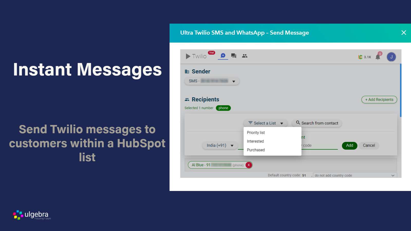 Utilize HubSpot lists to connect with multiple contacts at once
